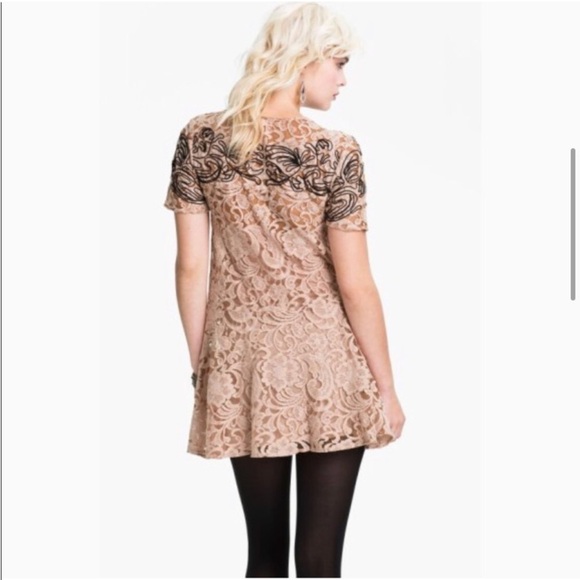 FREE PEOPLE Pink Lace Dreamer Dress Size Extra Small - Picture 8 of 8